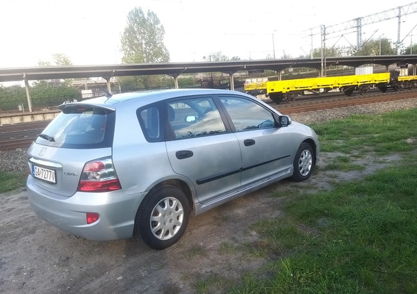 Honda Civic cena 7300 przebieg: 271000, rok produkcji 2004 z Sopot małe 631